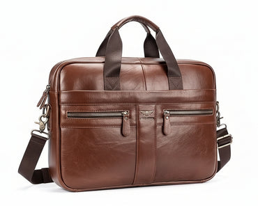 PUMACONCOLOR Men’s Genuine Leather Laptop Bag
