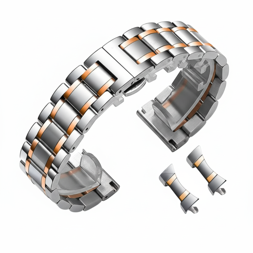 HQ-STRAP Butterfly Buckle Stainless Steel Strap