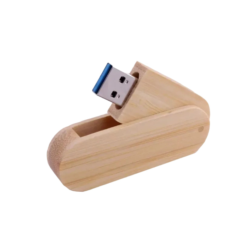 JASTER USB Drehbarer Holz-Flash-Laufwerk