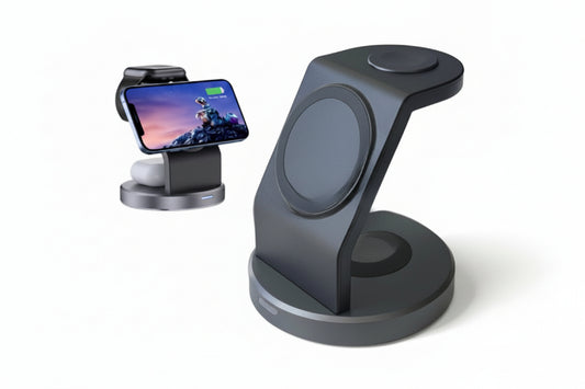 Magnetic Wireless Charger 3-in-1 Desktop Phone Holder