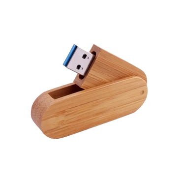 JASTER USB Drehbarer Holz-Flash-Laufwerk