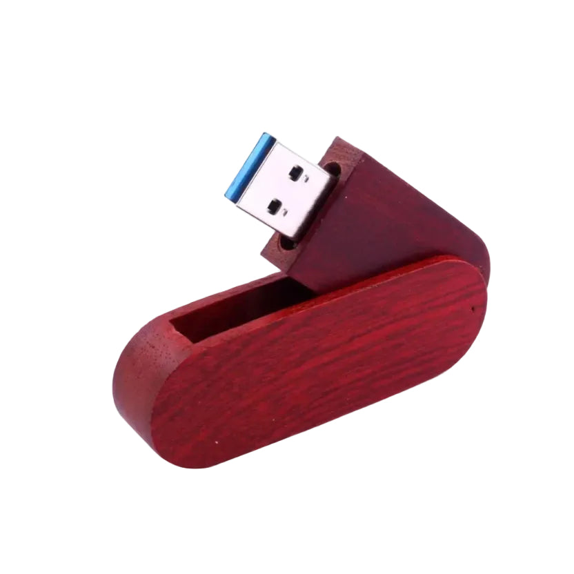 JASTER USB Drehbarer Holz-Flash-Laufwerk