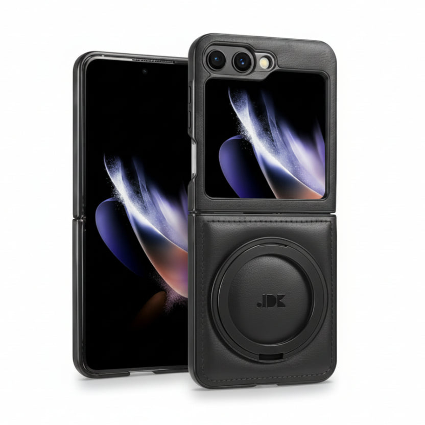 Drehbarer Halterung Leder Stoßfeste Handyhülle