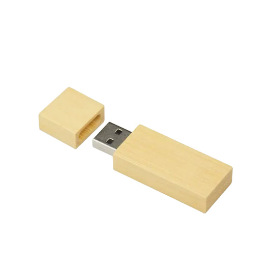 USB-Stick aus Holz mit echter Speicherkapazität