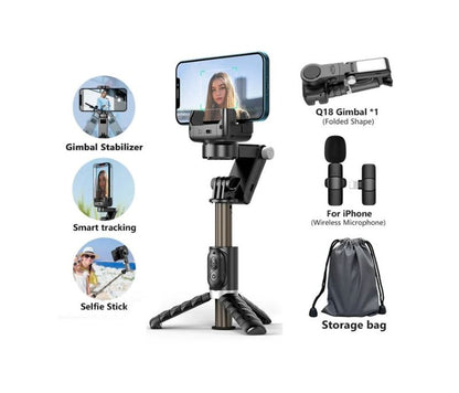 Q18 Mode Gimbal Stabilizer Selfie Stick