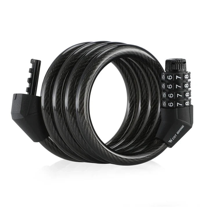 WEST BIKING Bicycle Lock with 4 Digit Code