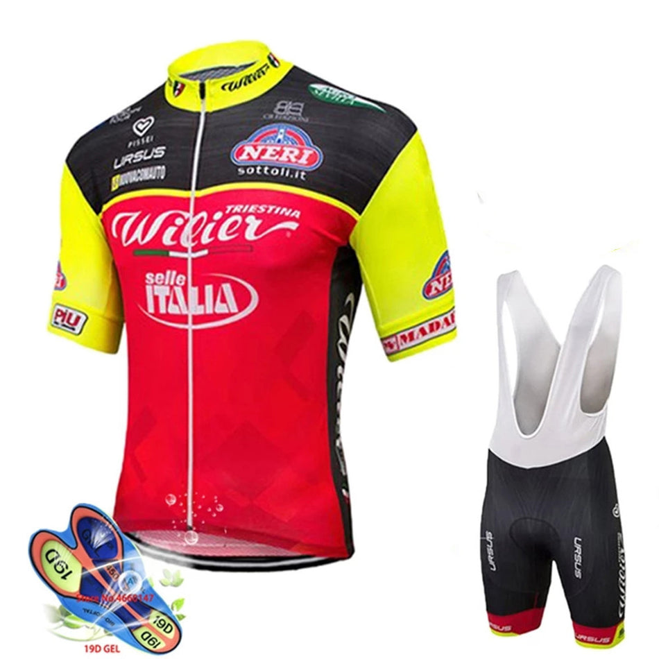 WILIER Men's Quick - Drying Jersey Suit