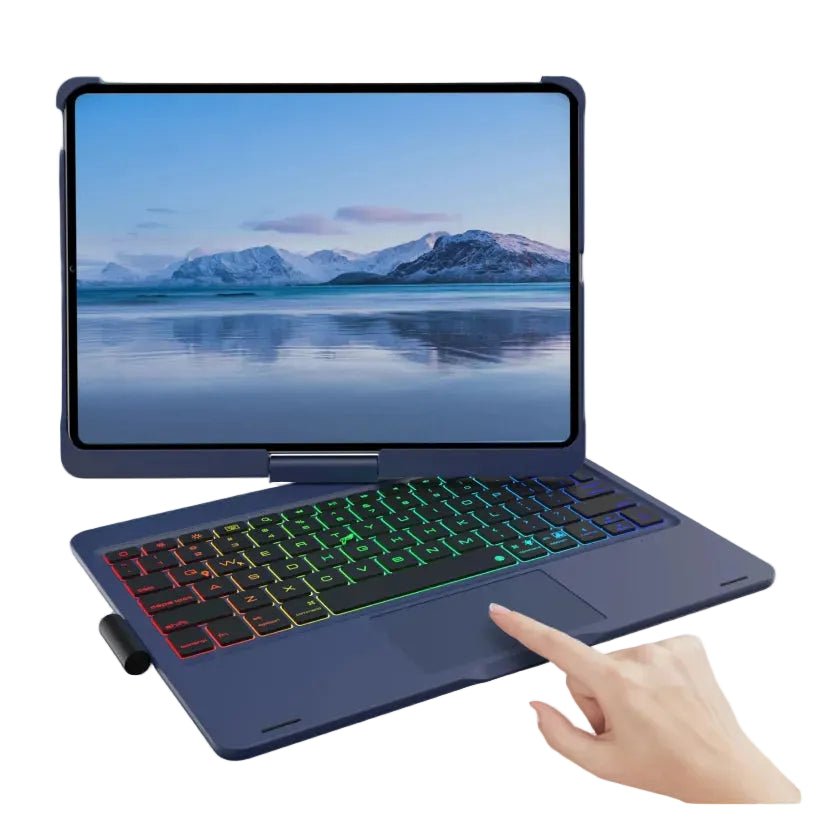 Backlit Keyboard Case with Trackpad & 360° Swivel - #audiodevices - #datacarriers - #flashdrive -