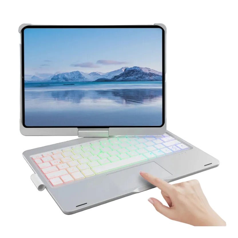 Backlit Keyboard Case with Trackpad & 360° Swivel - #audiodevices - #datacarriers - #flashdrive -