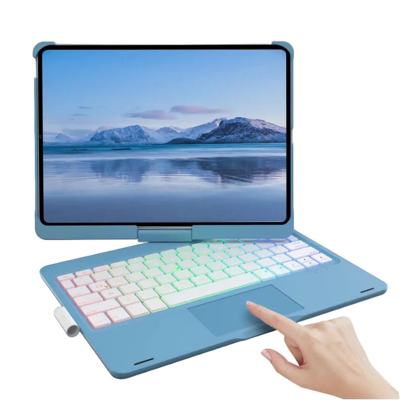 Backlit Keyboard Case with Trackpad & 360° Swivel - #audiodevices - #datacarriers - #flashdrive -