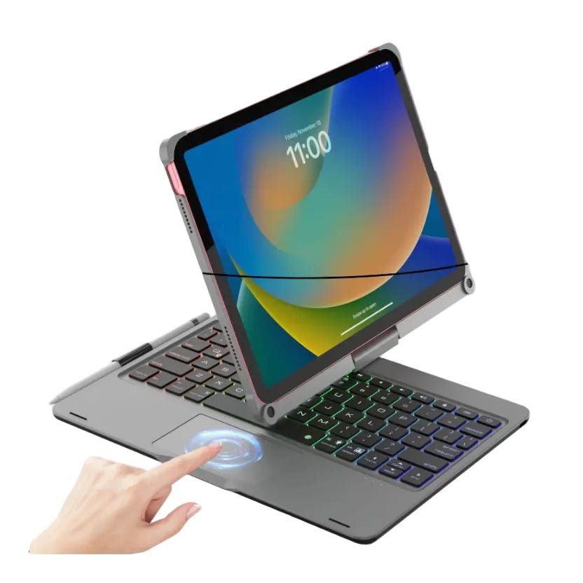 Backlit Keyboard Case with Trackpad & 360° Swivel - #audiodevices - #datacarriers - #flashdrive -