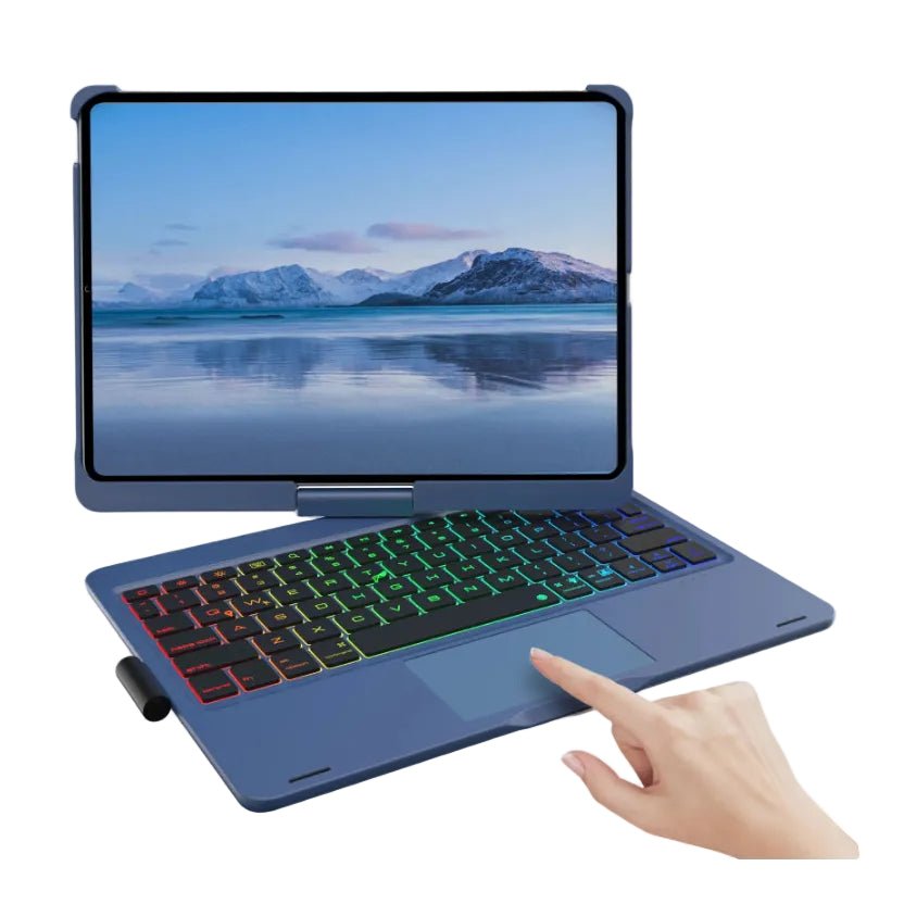 Backlit Keyboard Case with Trackpad & 360° Swivel - #audiodevices - #datacarriers - #flashdrive -