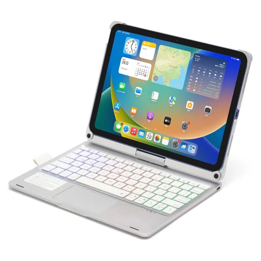 iPad Case with Bluetooth Keyboard Slot, RGB Backlight - #audiodevices - #datacarriers - #flashdrive -