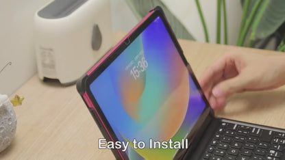 Backlit Keyboard Case with Trackpad & 360° Swivel