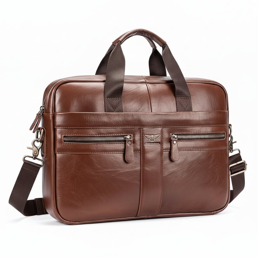 PUMACONCOLOR Men’s Genuine Leather Laptop Bag - ★Mobile Technology Business Shop★ - audiodevices - datacarriers - flashdrive - 